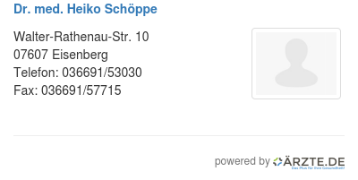 Dr med heiko schoeppe