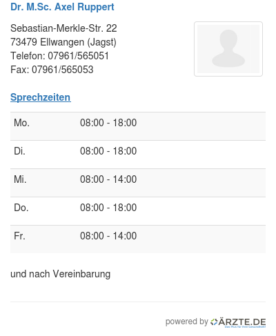 Dr m sc axel ruppert