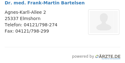 Dr med frank martin bartelsen