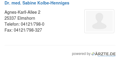 Dr med sabine kolbe henniges