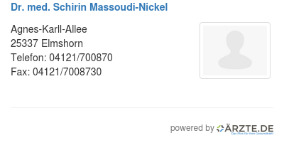 Dr med schirin massoudi nickel