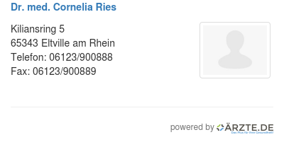 Dr med cornelia ries