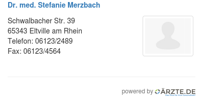 Dr med stefanie merzbach