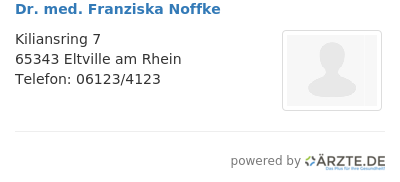 Dr med franziska noffke