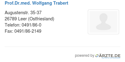 Prof dr med wolfgang trabert