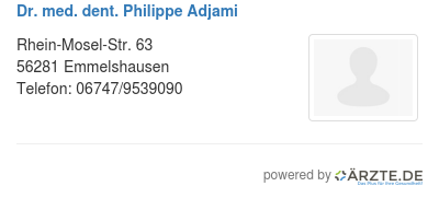 Dr med dent philippe adjami 543200
