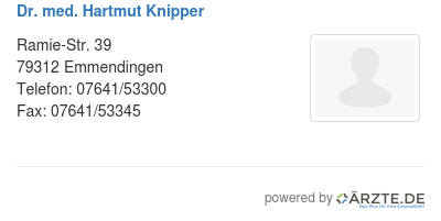Dr med hartmut knipper