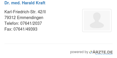 Dr med harald kraft
