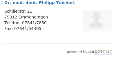 Dr med dent philipp teichert