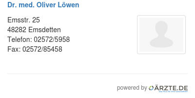 Dr med oliver loewen