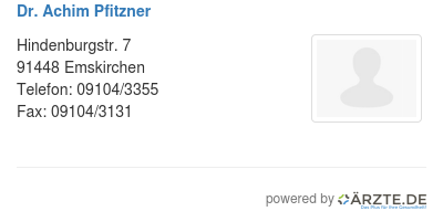 Dr achim pfitzner