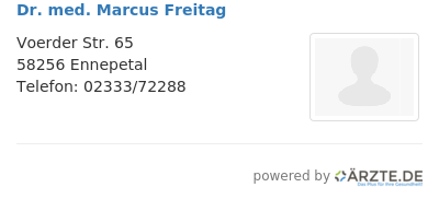Dr med marcus freitag