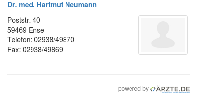 Dr med hartmut neumann 254148