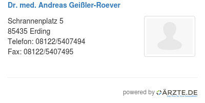 Dr med andreas geissler roever
