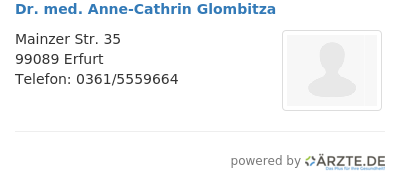 Dr med anne cathrin glombitza
