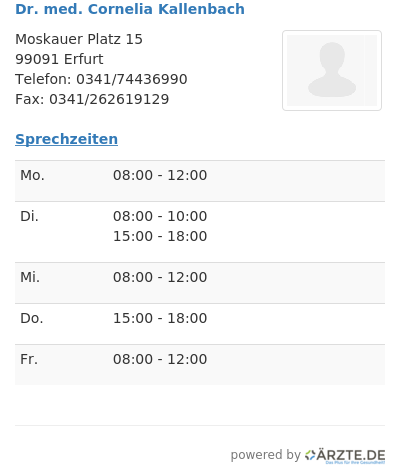 Dr med cornelia kallenbach