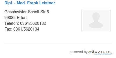 Dipl med frank leistner