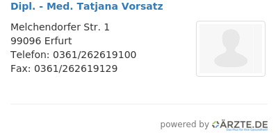 Dipl med tatjana vorsatz