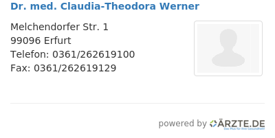Dr med claudia theodora werner
