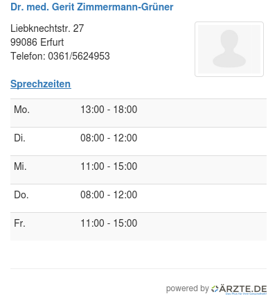 Dr med gerit zimmermann gruener