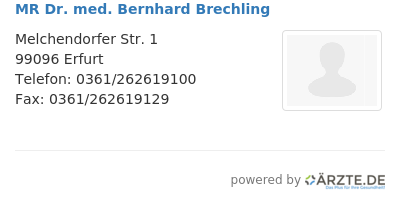 Mr dr med bernhard brechling
