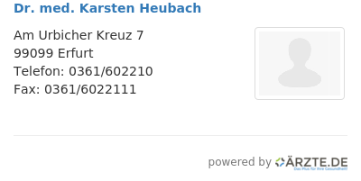Dr med karsten heubach