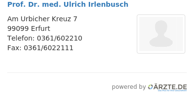 Prof dr med ulrich irlenbusch