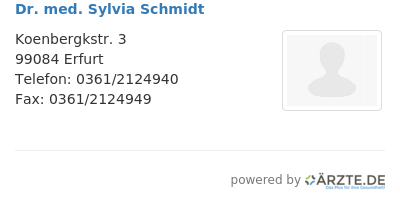 Dr med sylvia schmidt 651529