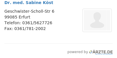 Dr med sabine koest