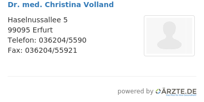 Dr med christina volland