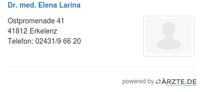 Dr med elena larina
