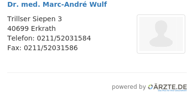 Dr med marc andre wulf