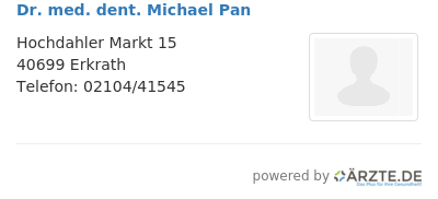 Dr med dent michael pan