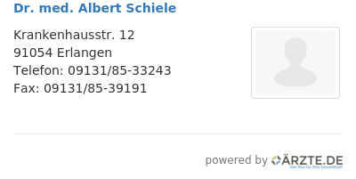 Dr med albert schiele