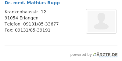 Dr med mathias rupp