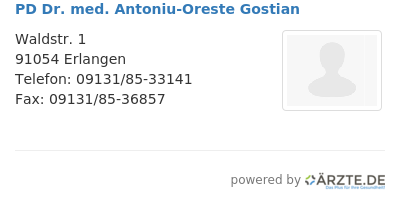 Pd dr med antoniu oreste gostian