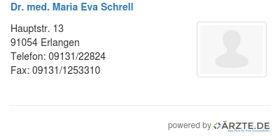 Dr med maria eva schrell