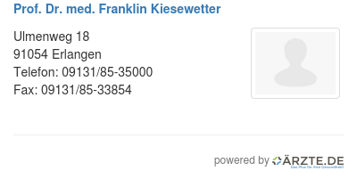 Prof dr med franklin kiesewetter