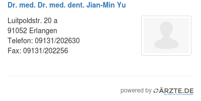 Dr med dr med dent jian min yu