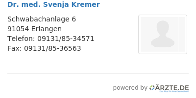 Dr med svenja kremer