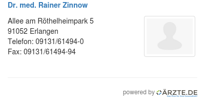 Dr med rainer zinnow