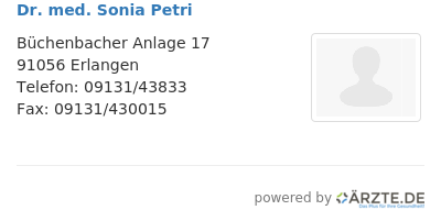 Dr med sonia petri