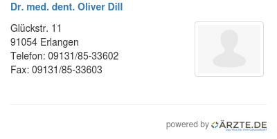Dr med dent oliver dill