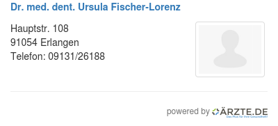 Dr med dent ursula fischer lorenz
