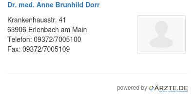 Dr med anne brunhild dorr
