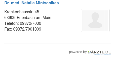 Dr med natalia mintsenikas
