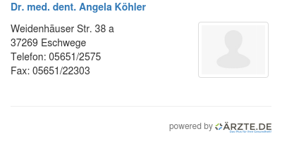 Dr med dent angela koehler