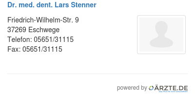 Dr med dent lars stenner
