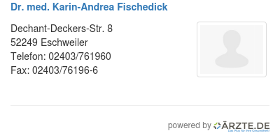 Dr med karin andrea fischedick