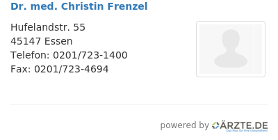 Dr med christin frenzel